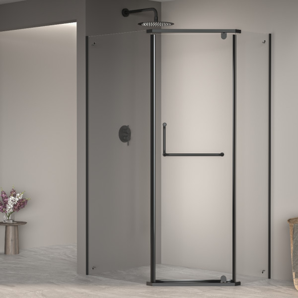 Душевой уголок RGW Passage 80x100 стекло прозрачное, профиль черный (35089180-14) Душевой уголок RGW Passage 80x100 стекло прозрачное, профиль черный (35089180-14)