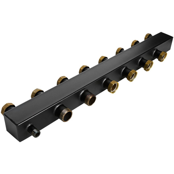 Коллектор распределительный Rommer 1 1/2" на 4(6) контура (сталь, до 85 кВт) в теплоизоляции (RDG-1017-004046) Коллектор распределительный Rommer 1 1/2" на 4(6) контура (сталь, до 85 кВт) в теплоизоляции (RDG-1017-004046)