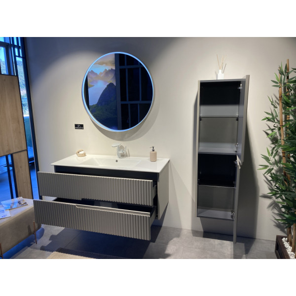 Тумба подвесная Orka Moonlight 1200x510x510 с раковиной бежевый матовый (5001508)