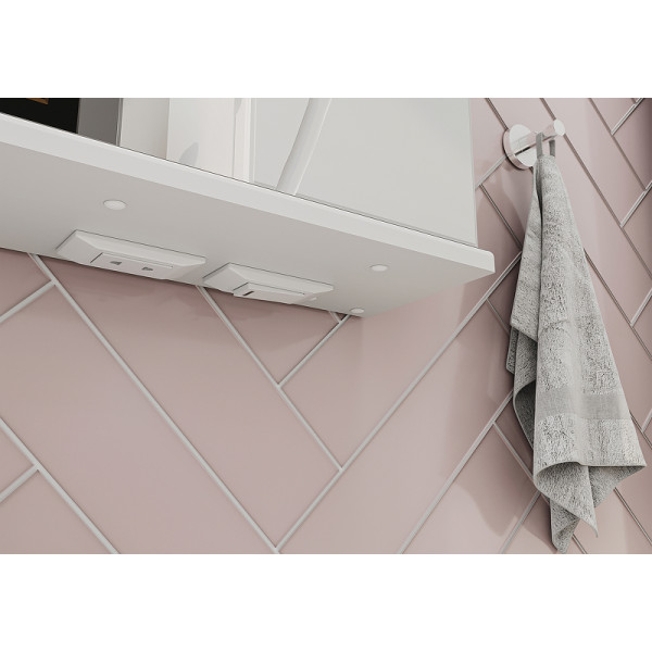 Шкаф зеркальный Volna Adel 700x700 белый (zsADEL70.R-01)