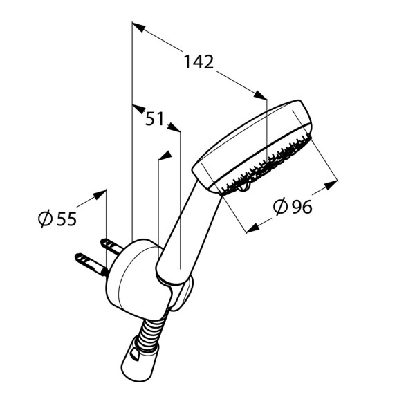 Душевой гарнитур Kludi Logo хром (6803005-00) Душевой гарнитур Kludi Logo хром (6803005-00)