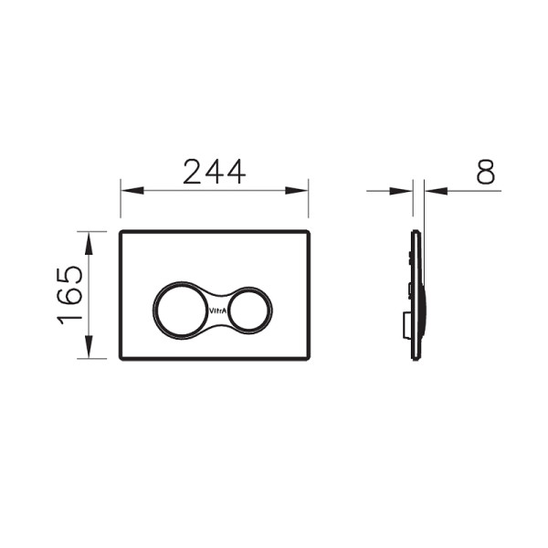 Комплект унитаз с инсталляцией Vitra Sento L-Box (9830B003-7207)