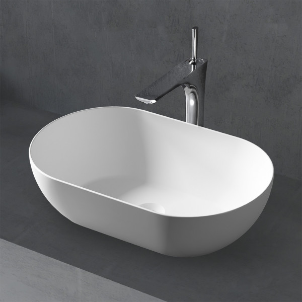 Раковина накладная Abber Stein 560x320 белый матовый (AS2611) Раковина накладная Abber Stein 560x320 белый матовый (AS2611)