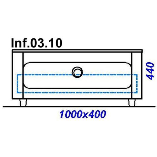 Тумба напольная Aqwella Инфинити 100 (Inf.03.10/W)