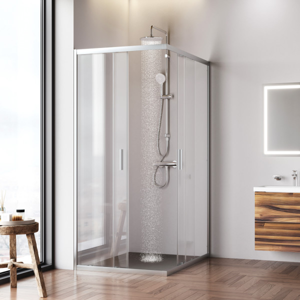 Душевой уголок AM.PM Gem 120x90x195 стекло прозрачное, профиль хром матовый (W90G-403-120290-MT)
