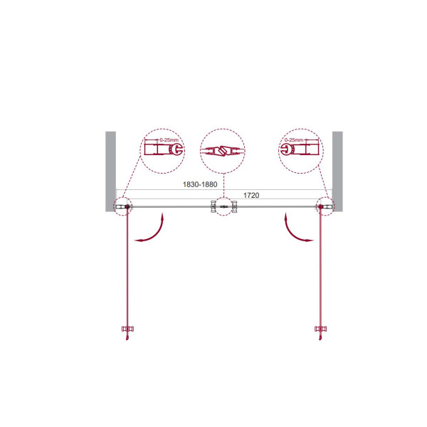 Душевая дверь BelBagno Etna 190х195 стекло прозрачное, профиль хром (ETNA-B-2-190-C-Cr) Душевая дверь BelBagno Etna 190х195 стекло прозрачное, профиль хром (ETNA-B-2-190-C-Cr)