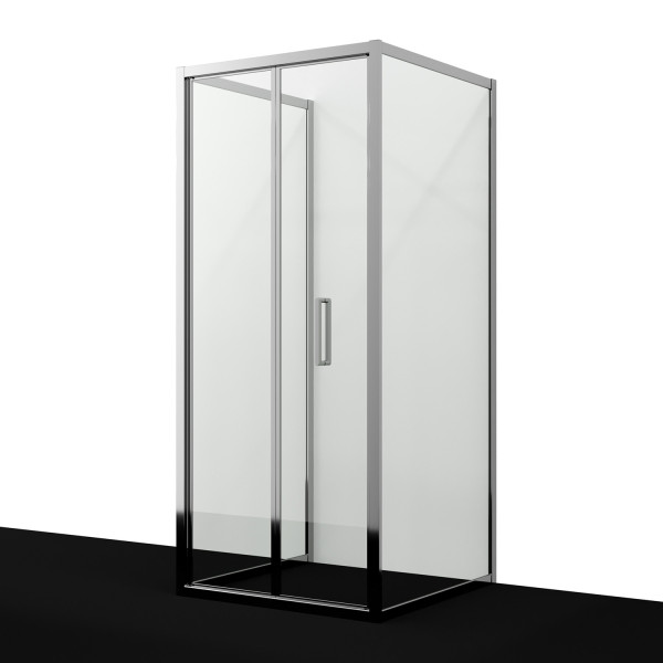Душевой уголок WasserKRAFT Weser 90x90x210 стекло прозрачное, профиль серебристый (78F43)