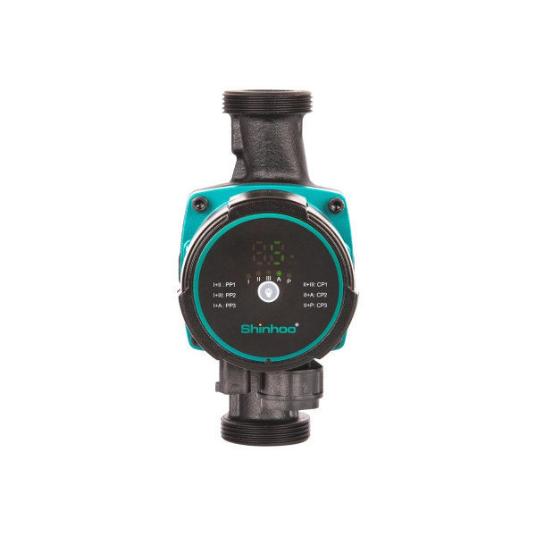 Насос циркуляционный Shinhoo Master S 25-8 180 G 1 1/2" с гайками энергоэффективный (71111009) Насос циркуляционный Shinhoo Master S 25-8 180 G 1 1/2" с гайками энергоэффективный (71111009)