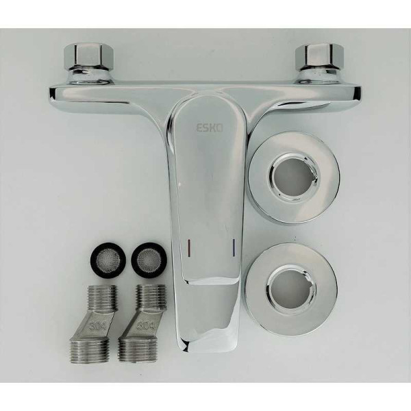 Смеситель для ванны и душа Esko Baku хром (BK 54)