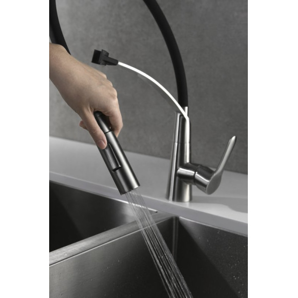 Смеситель для кухни Belbagno сатин (BB-LAM36-IN) Смеситель для кухни Belbagno сатин (BB-LAM36-IN)