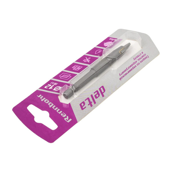 Сверло по стеклу и керамике Rennbohr Delta 12 мм. (2-х гранное) (676012)