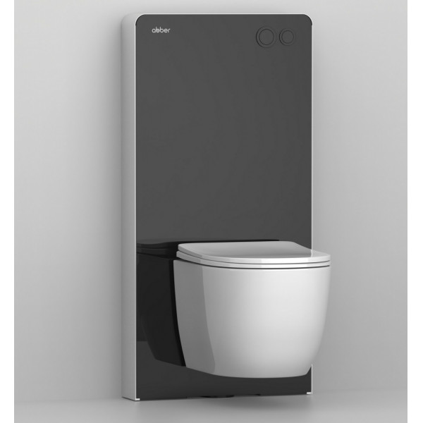 Инсталляция Abber для подвесного унитаза, черный (AC0107MB)
