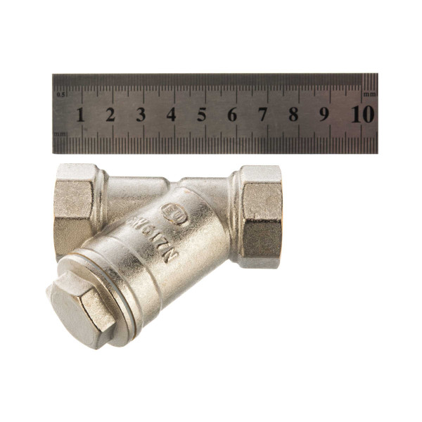 Фильтр косой 3/4" ВВ Kromwell (никель) (KW.400.05 / EU.YT4009047 34_k) Фильтр косой 3/4" ВВ Kromwell (никель) (KW.400.05 / EU.YT4009047 34_k)