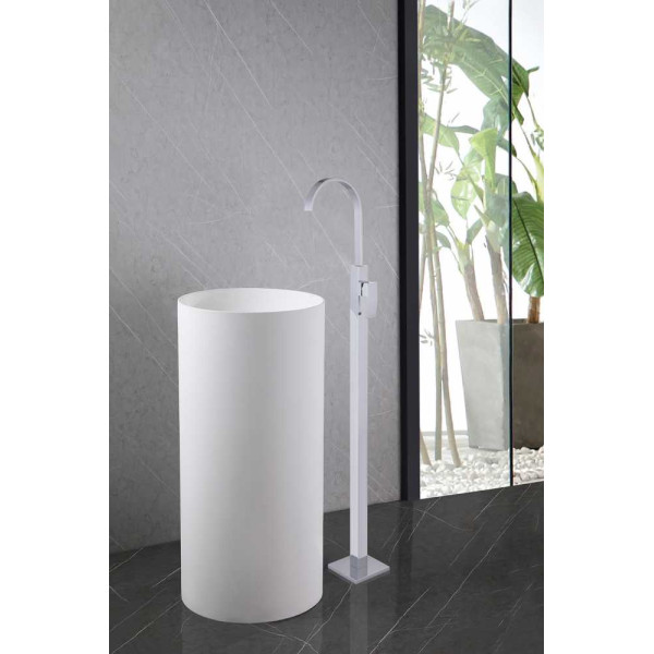 Смеситель напольный Abber Wasserfall хром (AF8640)