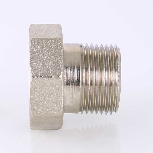 Сгон с накидной гайкой 1/2"х3/4" Valtec (никель) VTr.015.N.04 Сгон с накидной гайкой 1/2"х3/4" Valtec (никель) VTr.015.N.04
