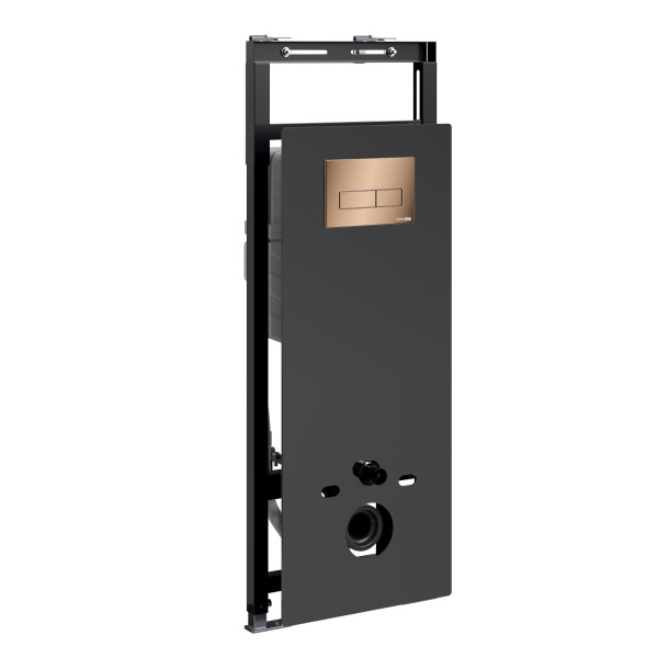 Инсталляция для унитаза WasserKRAFT Salm с клавишей смыва золото розовое (27TLT.010.ME.BL.RG03)