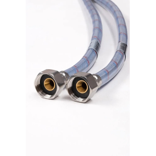 Подводка гибкая для воды 400 мм 1/2" ВВ Monoflex Оптима (силиконовая оболочка) (Н02265)