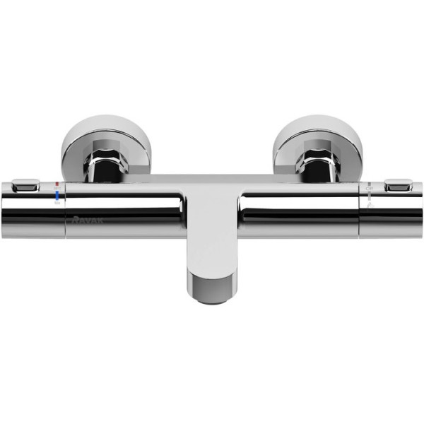 Смеситель для ванны и душа Ravak термостат Termo 300 TE 023.00/150 хром (X070097)