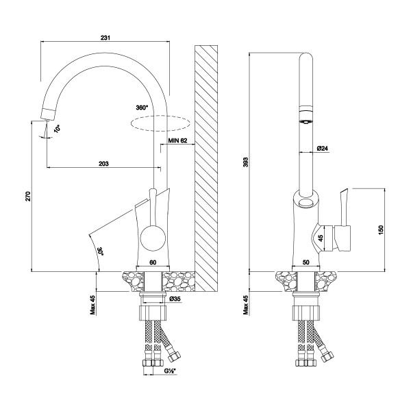 Смеситель для кухни Lemark с фильтром для питьевой воды Comfort+Basic хром (LM3072C085)
