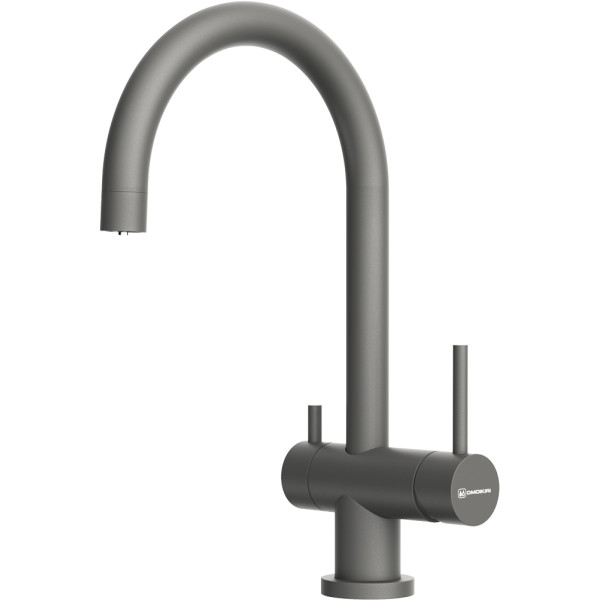 Смеситель для кухни Omoikiri Yamada-P-PL с переключателем на фильтр платина (4974337)