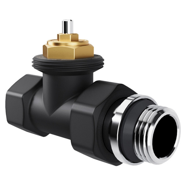 Комплект термостатический прямой 1/2" Royal Thermo Design М30х1,5 (Черный) (RATVDP11212BL) Комплект термостатический прямой 1/2" Royal Thermo Design М30х1,5 (Черный) (RATVDP11212BL)