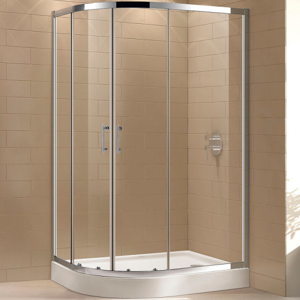 Душевой уголок Cezares Eco 120x100x190 стекло прозрачное, профиль хром (ECO-O-RH-2-120/100-C-Cr)