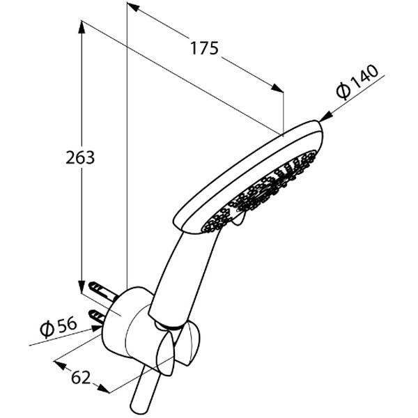 Душевой гарнитур Kludi Freshline хром (6795005-00) Душевой гарнитур Kludi Freshline хром (6795005-00)