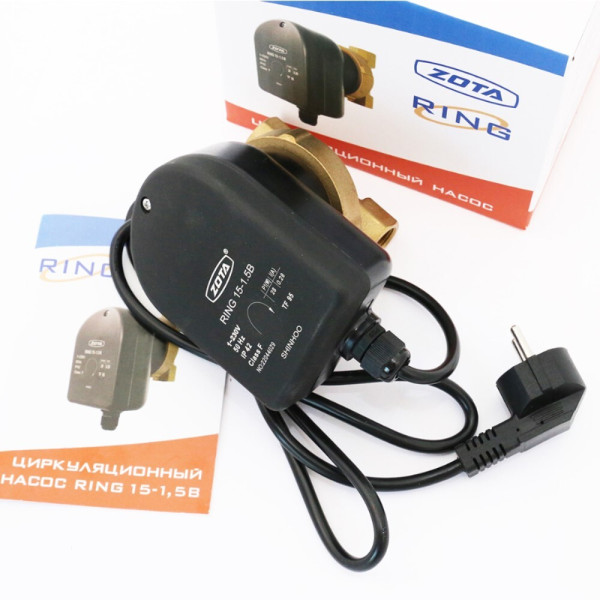 Насос циркуляционный для ГВС ZOTA Ring 15-1,5В (ZR3630011100) Насос циркуляционный для ГВС ZOTA Ring 15-1,5В (ZR3630011100)