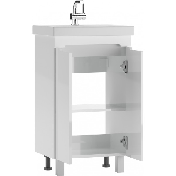 Тумба напольная Como 50 Аура без ящика Айсберг Домино (DA2503T)