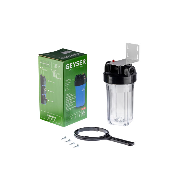 Фильтр колбовый Гейзер 1" 10BB (прозрачный, для холодной воды) (50687) Фильтр колбовый Гейзер 1" 10BB (прозрачный, для холодной воды) (50687)