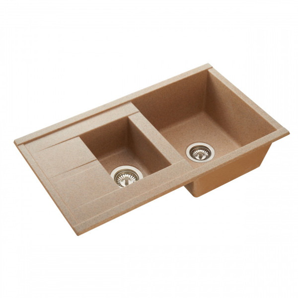 Мойка для кухни врезная Aquaton Делия 87 510x870x218 песочный (1.A716.2.32D.E22.0)