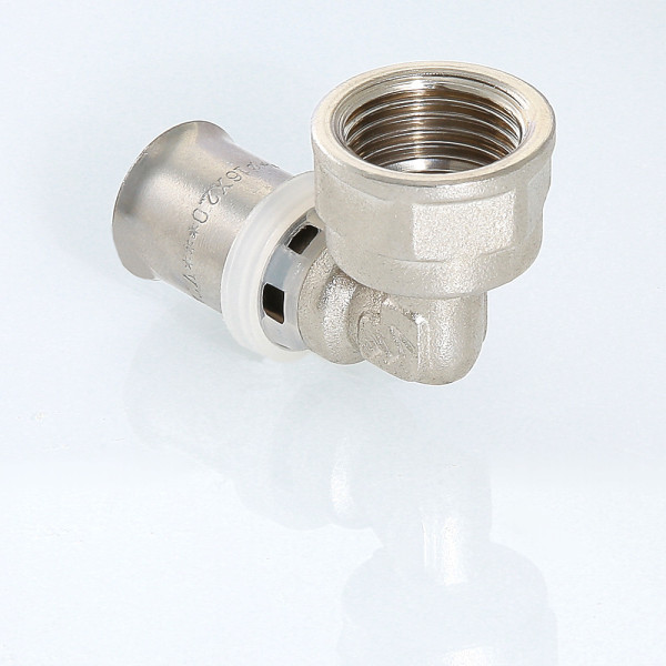 Соединение угловое 20*1/2"В Valtec (пресс, никель) (VTm.252.N.002004) Соединение угловое 20*1/2"В Valtec (пресс, никель) (VTm.252.N.002004)