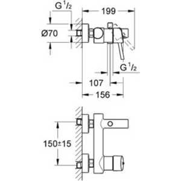 Смеситель для ванны и душа Grohe Concetto New (32211001) Смеситель для ванны и душа Grohe Concetto New (32211001)