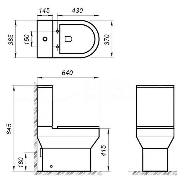Бачок для унитаза BelBagno Norma белый (BB339T)