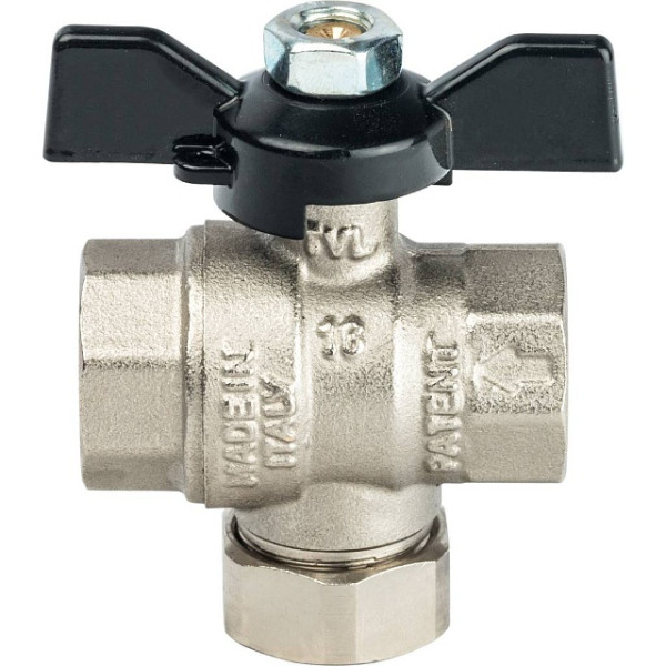Кран 1/2" ВВ шаровый с фильтром Stout (чёрная бабочка) (SVF 0002 000015) Кран 1/2" ВВ шаровый с фильтром Stout (чёрная бабочка) (SVF 0002 000015)