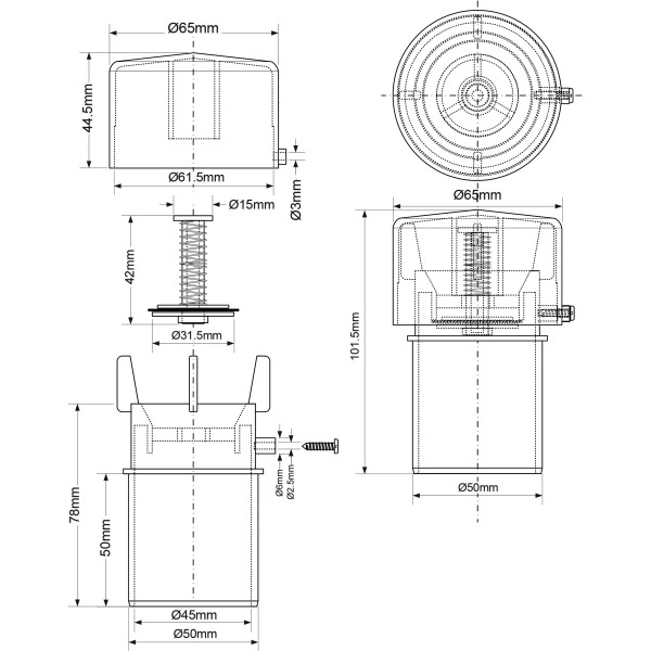 Клапан вакуумный 50 (8 л/сек) McAlpine (MRAA4S)