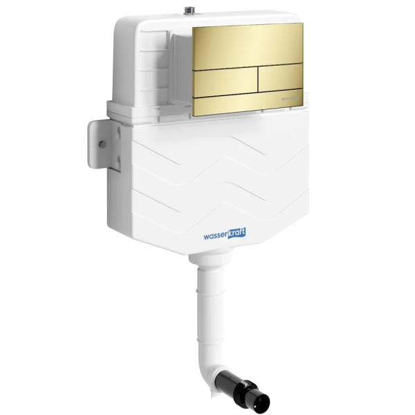 Бачок для инсталляции WasserKRAFT Aller золото глянцевое (10TLT.031.ME.PG04)