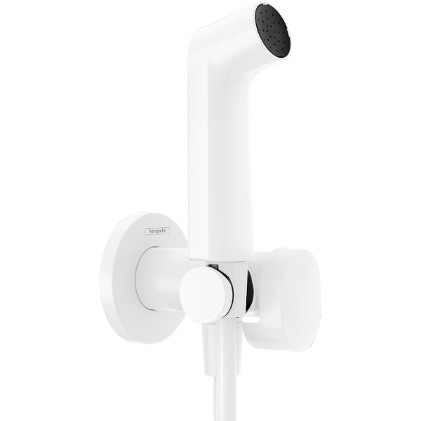 Смеситель с гигиеническим душем Hansgrohe белый (29232700) Смеситель с гигиеническим душем Hansgrohe белый (29232700)