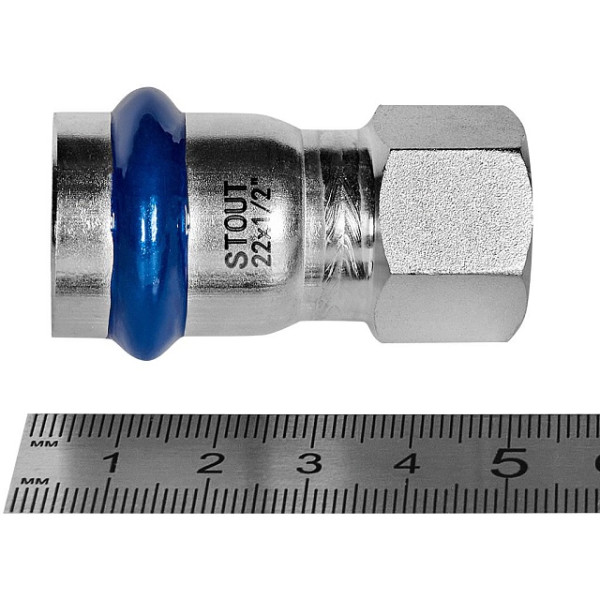 Переход 22х1/2"В Stout SSS-2022 ВПр-ВР (нерж.ст., пресс) SSS-2022-002212