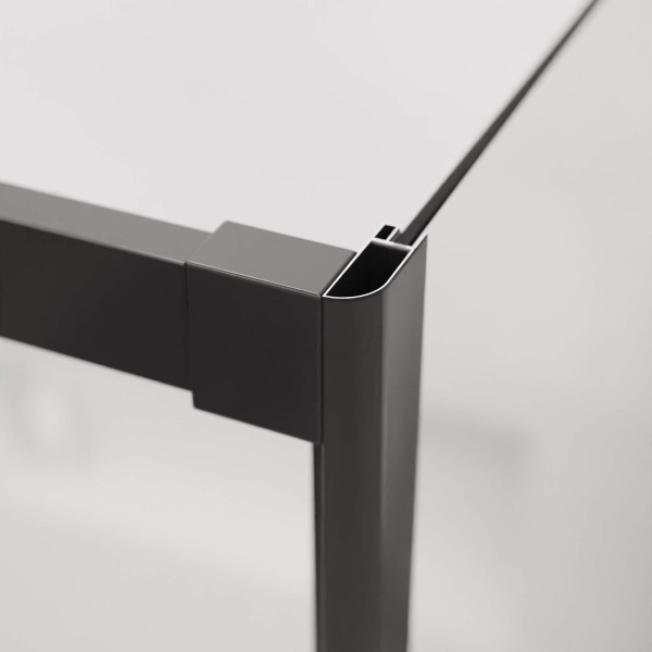 Душевой уголок RGW LE-41B (LE-12B + Z-050-2B) 1100x700 стекло прозрачное, профиль черный (34124171-014)