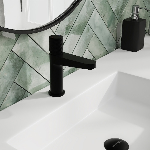 Смеситель для раковины WasserKRAFT Fulda черный (5203)