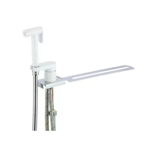 Смеситель на унитаз с гигиеническим душем Dlin Белый (D182204-C)