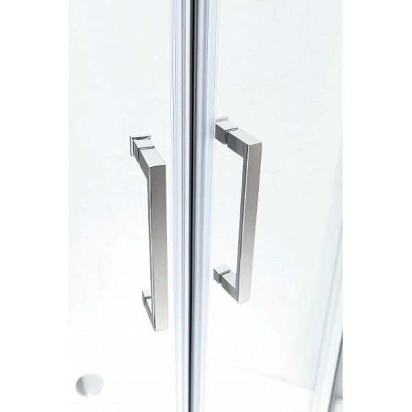 Душевой уголок Cezares Molveno 130x100x195 стекло прозрачное, профиль хром (MOLVENO-RH-2-130/100-C-Cr-IV)