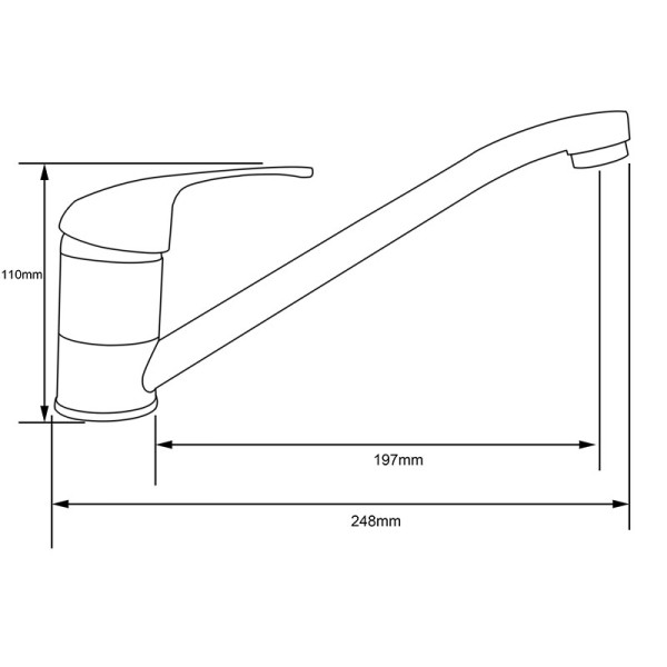 Смеситель для кухни Ex-promt Simple хром (Ex121.3-04) Смеситель для кухни Ex-promt Simple хром (Ex121.3-04)