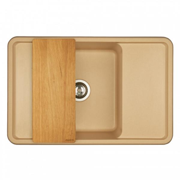 Мойка для кухни врезная Aquaton Беллис 510x780x250 латте (1.A725.0.32B.S26.0)
