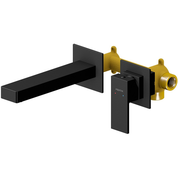 Смеситель для раковины Aquatek Либра черный матовый (AQ1613MB)