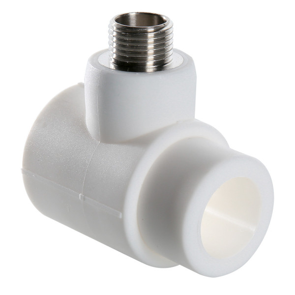 Тройник коллекторный PP-R 40*3/4"Н VALTEC (латунь, белый) VTp.734.0.04005 Тройник коллекторный PP-R 40*3/4"Н VALTEC (латунь, белый) VTp.734.0.04005