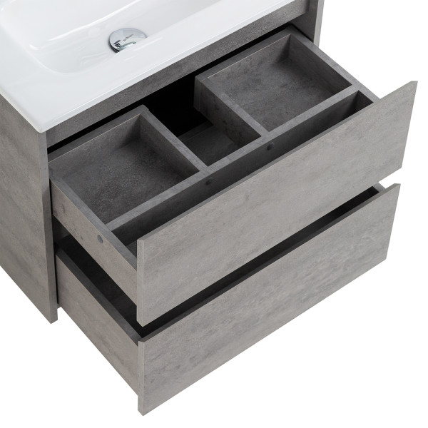 Тумба подвесная BelBagno Kraft 39 70 Cemento Grigio (KRAFT 39-700/390-2C-SO-CG) Тумба подвесная BelBagno Kraft 39 70 Cemento Grigio (KRAFT 39-700/390-2C-SO-CG)