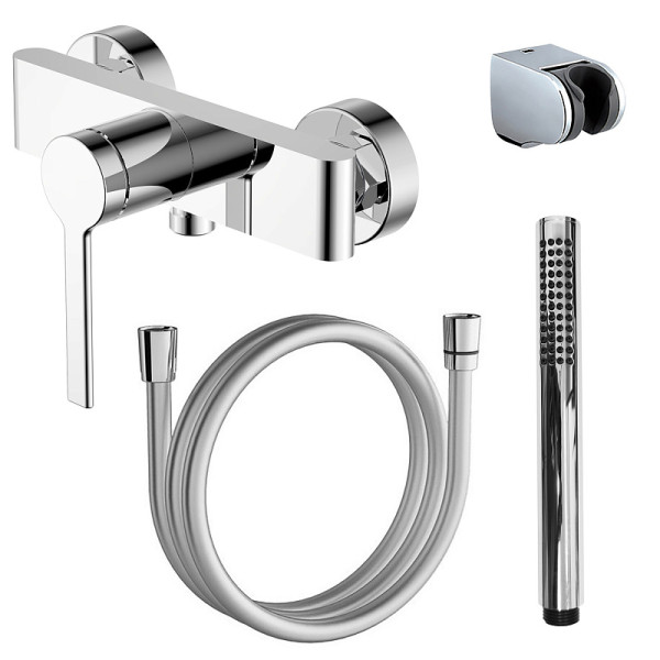 Смеситель для душа Azario Vincente с душевым комплектом хром (AZ-VRZ338326C) Смеситель для душа Azario Vincente с душевым комплектом хром (AZ-VRZ338326C)