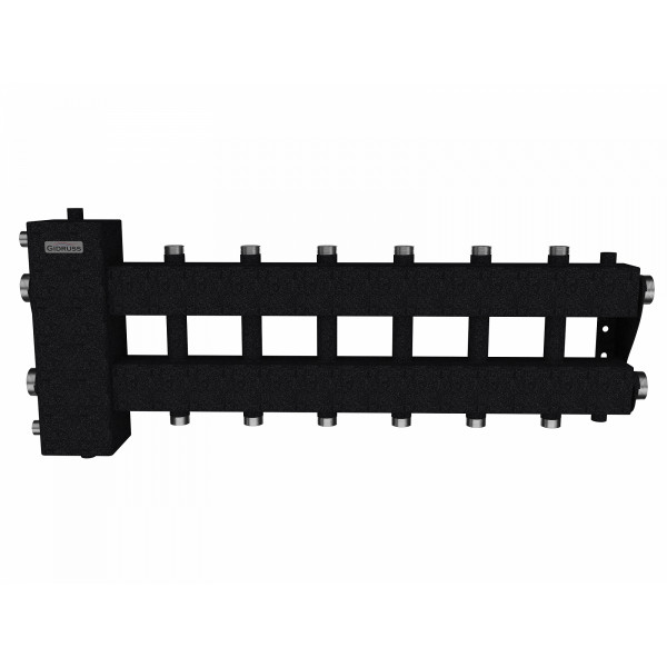 Коллектор балансировочный Gidruss BM-150-7DU (до 150 кВт, подкл. котла G 1 1/2", 3+3 контура G 1" + 1 боковой контур G 1 1/2", ст. 09Г2С) Коллектор балансировочный Gidruss BM-150-7DU (до 150 кВт, подкл. котла G 1 1/2", 3+3 контура G 1" + 1 боковой контур G 1 1/2", ст. 09Г2С)